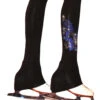 Venetta "Floral" Figure Skating Pants Silver/Sapphire -Figure Skating Equipment Shop vp702pants 17187.1540224625