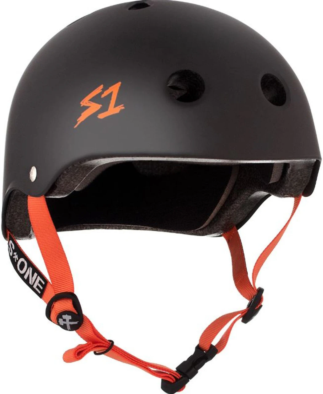 S1 Lifer Helmet - Black Matte With Orange Straps 3 S1 Lifer Helmet - Black Matte With Orange Straps