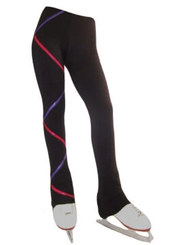 Criss Cross Fleece Ice Skating Pants Purple/Fuchsia XP611 -Figure Skating Equipment Shop xp611front2 92859.1540224624